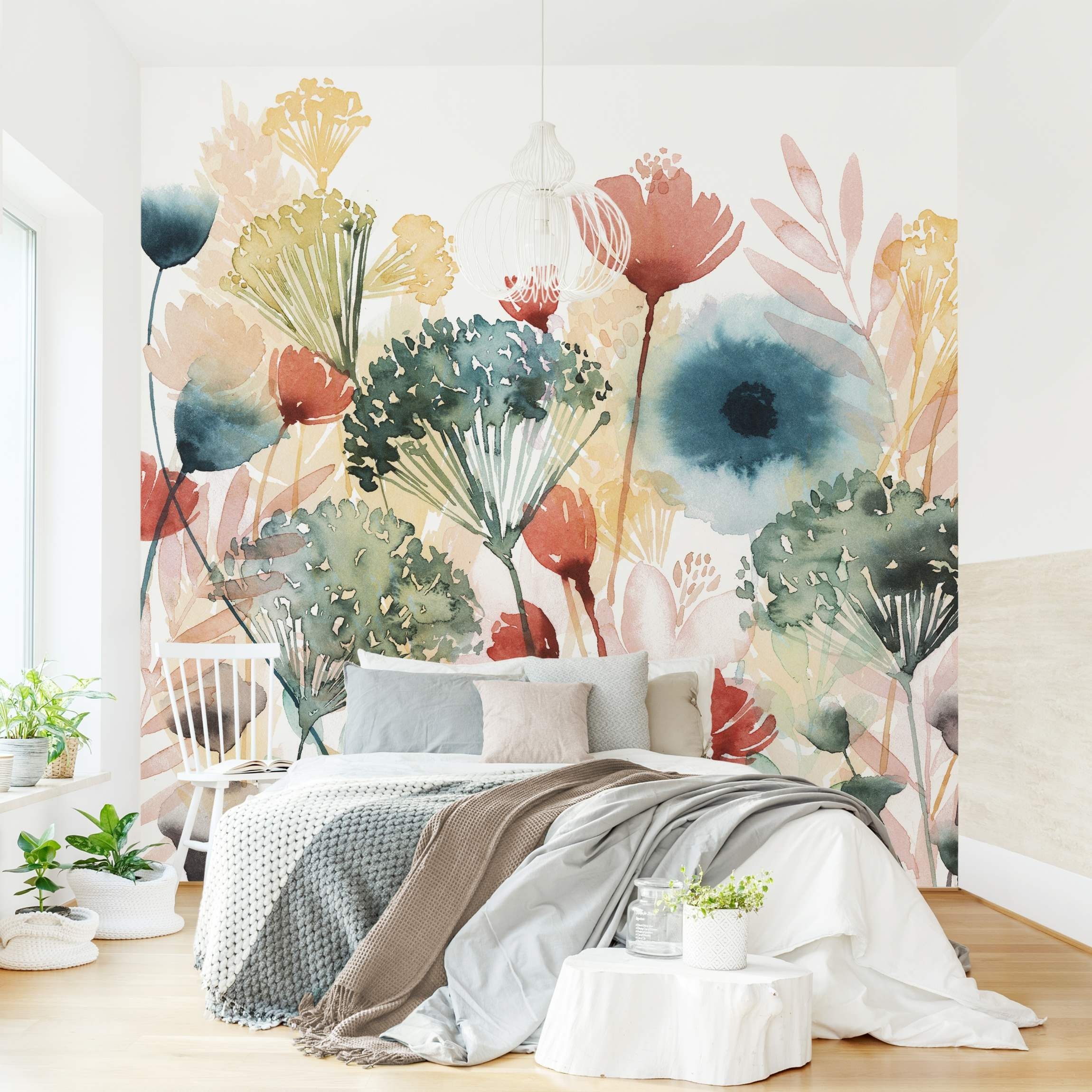 Bilderdepot24 Fototapete Blumen Wildblumen Sommer Blumentapete günstig online kaufen