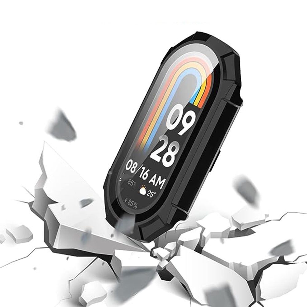 FELIXLEO Uhrenarmband Kompatibel mit Schutzabdeckung schwarz ist die Mi, Xiaomi
