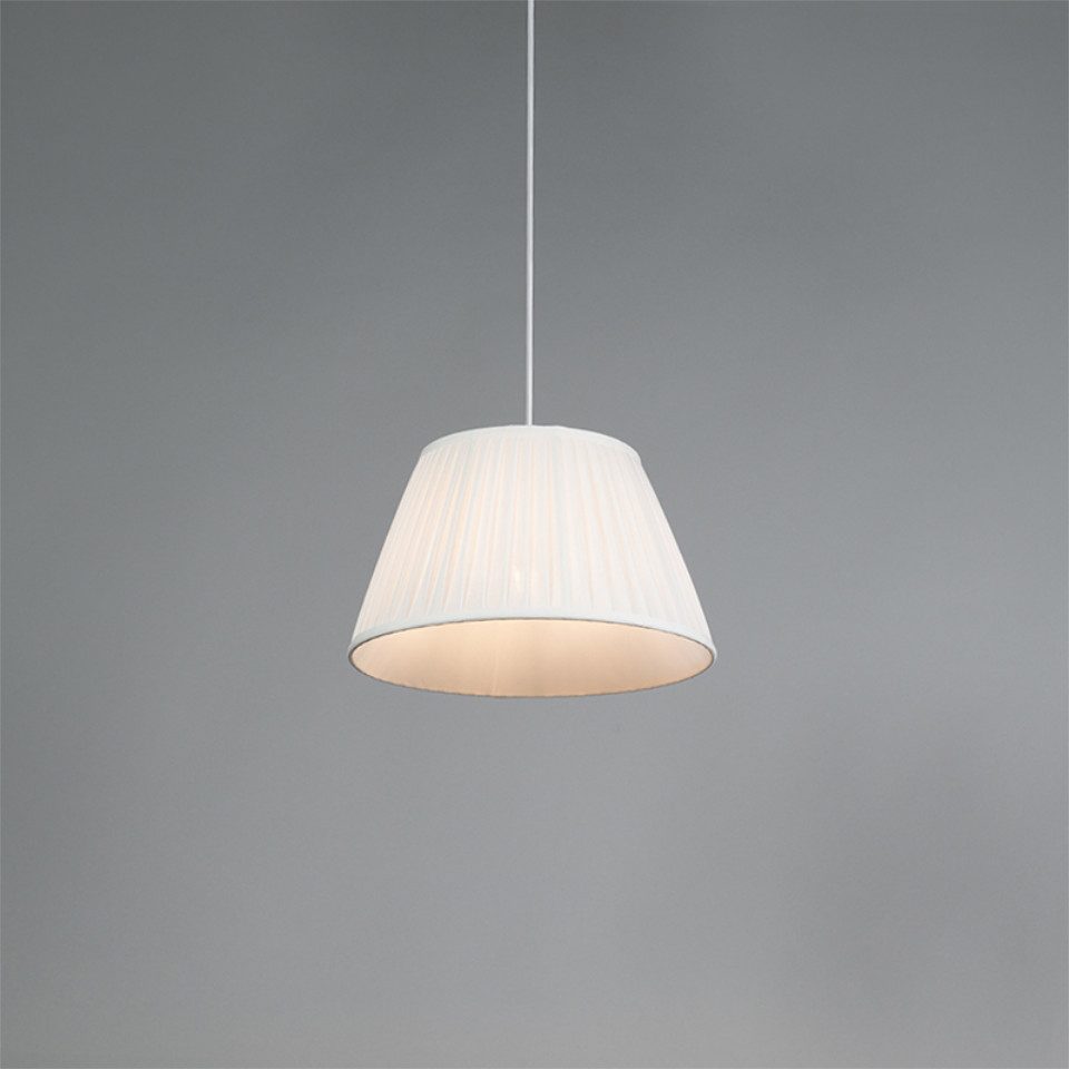 Qazqa Pendelleuchte Plisse, ohne Leuchtmittel, E27, günstig online kaufen