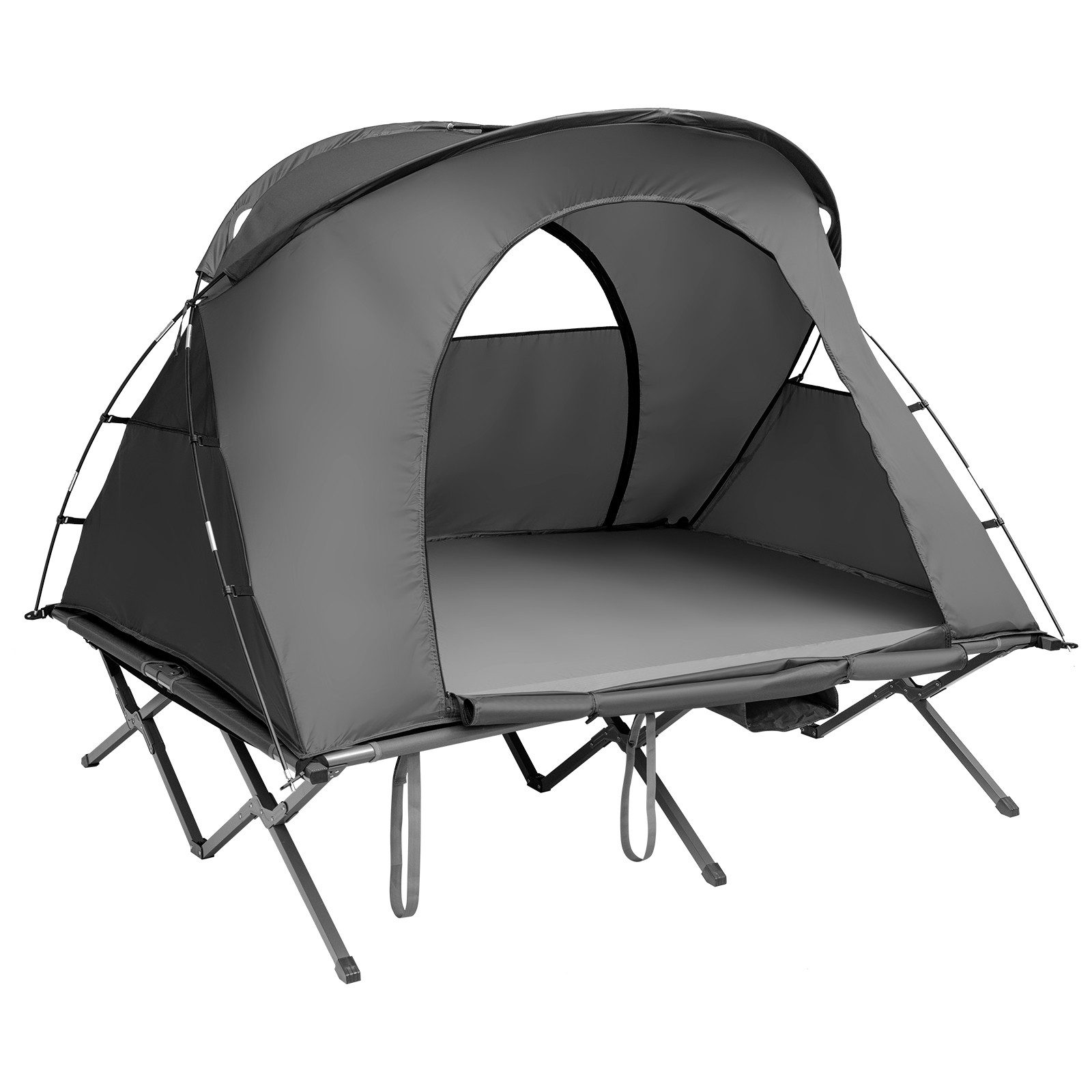 COSTWAY Kuppelzelt Campingzelt, Feldbett, 4 in günstig online kaufen