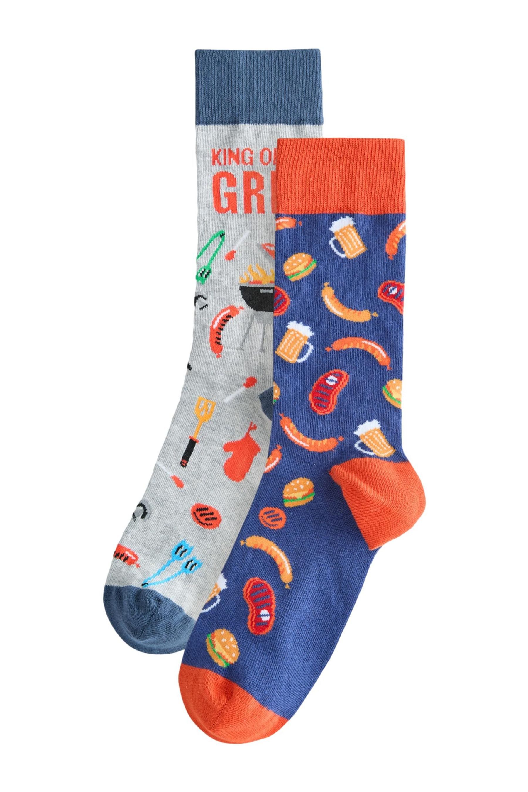 Basicsocken Gemusterte Socken, 2er-Pack