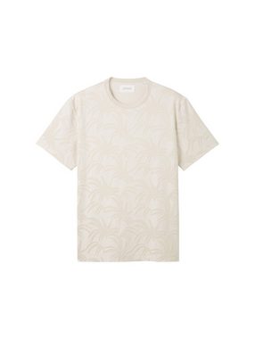 TOM TAILOR T-Shirt Jacquard T-Shirt