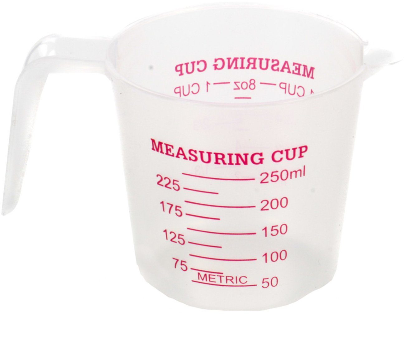 Bubble-Store Messbecher Volumen ca. 250ml, 500ml, 1000ml, Kunststoff, (Maßangaben für Tassen Unzen Quart), Messbecher