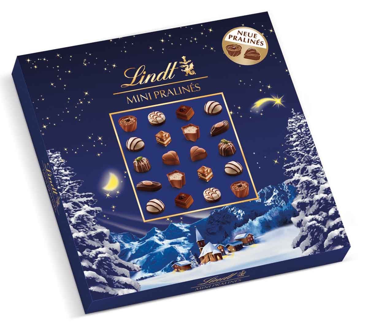 LINDT Schokolade, Lindt Weihnachts Zauber Mini Pralines exklusive Mischung 100g