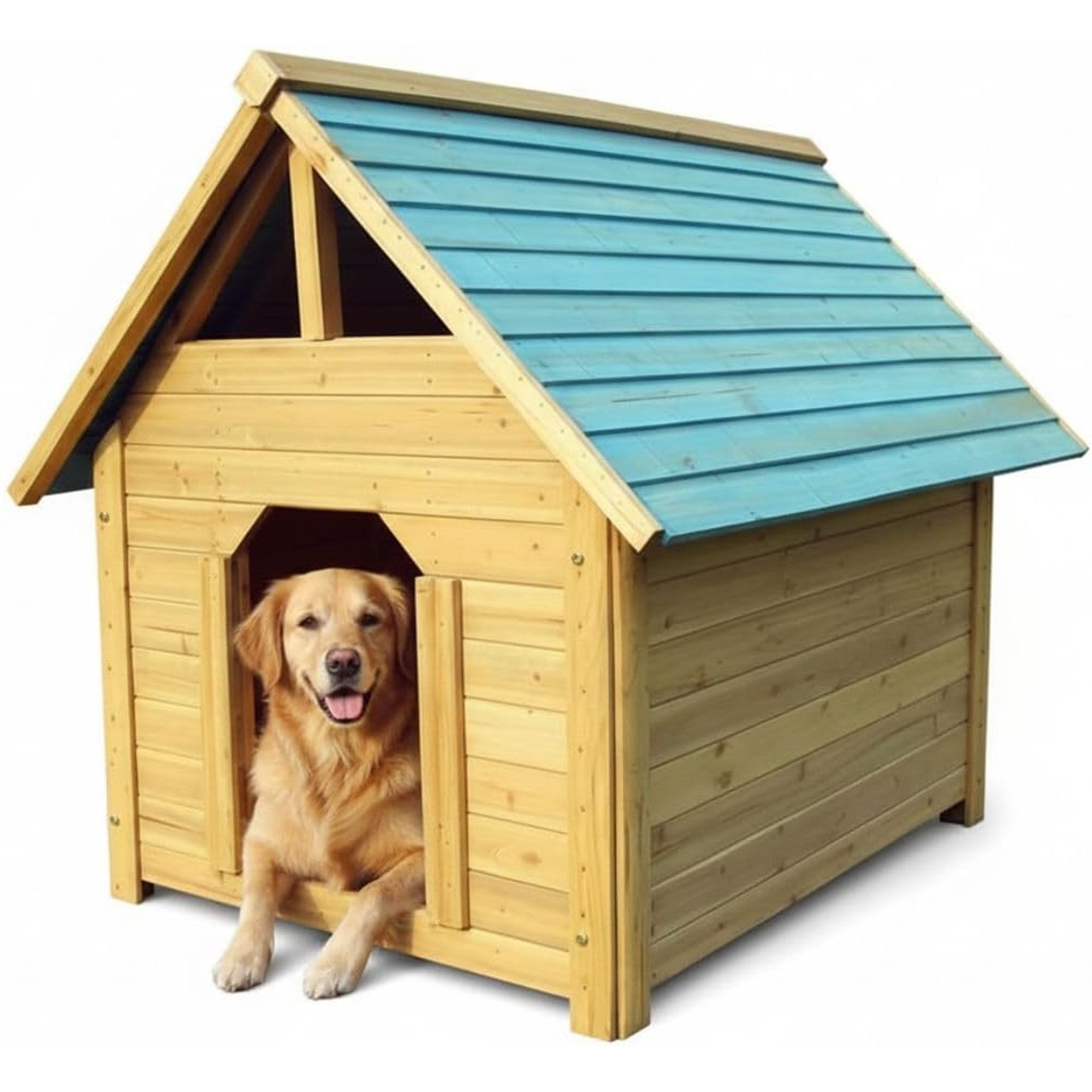 Mucola Hundehütte 95CM Hundehütte wetter Hundekäfig Haustierhütte Hundehöhle, Wetterfest