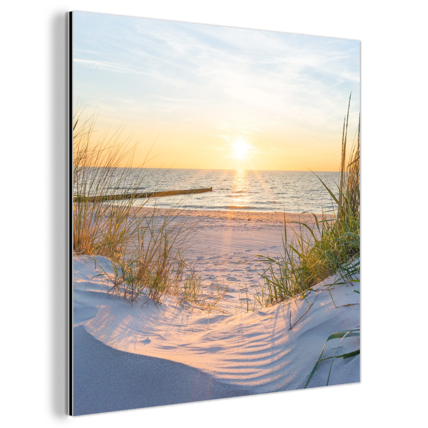 MuchoWow Metallbild Strand - Sonne - günstig online kaufen