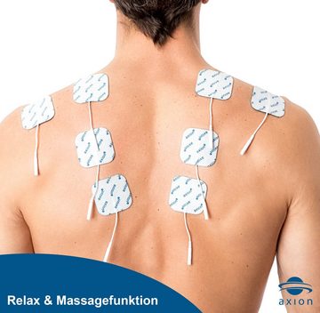 Axion TENS-EMS-Gerät 4 Kanal STIM-PRO X9+ TENS Gerät, TENS Schmerztherapiegerät, (Spar-Set), EMS Muskelaufbau, Massagegerät, Beckenbodentraining