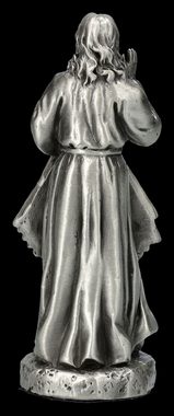 Figuren Shop GmbH Dekofigur Heiligenfigur Zinn - Jesus Göttliche Barmherzigkeit - christliche Deko