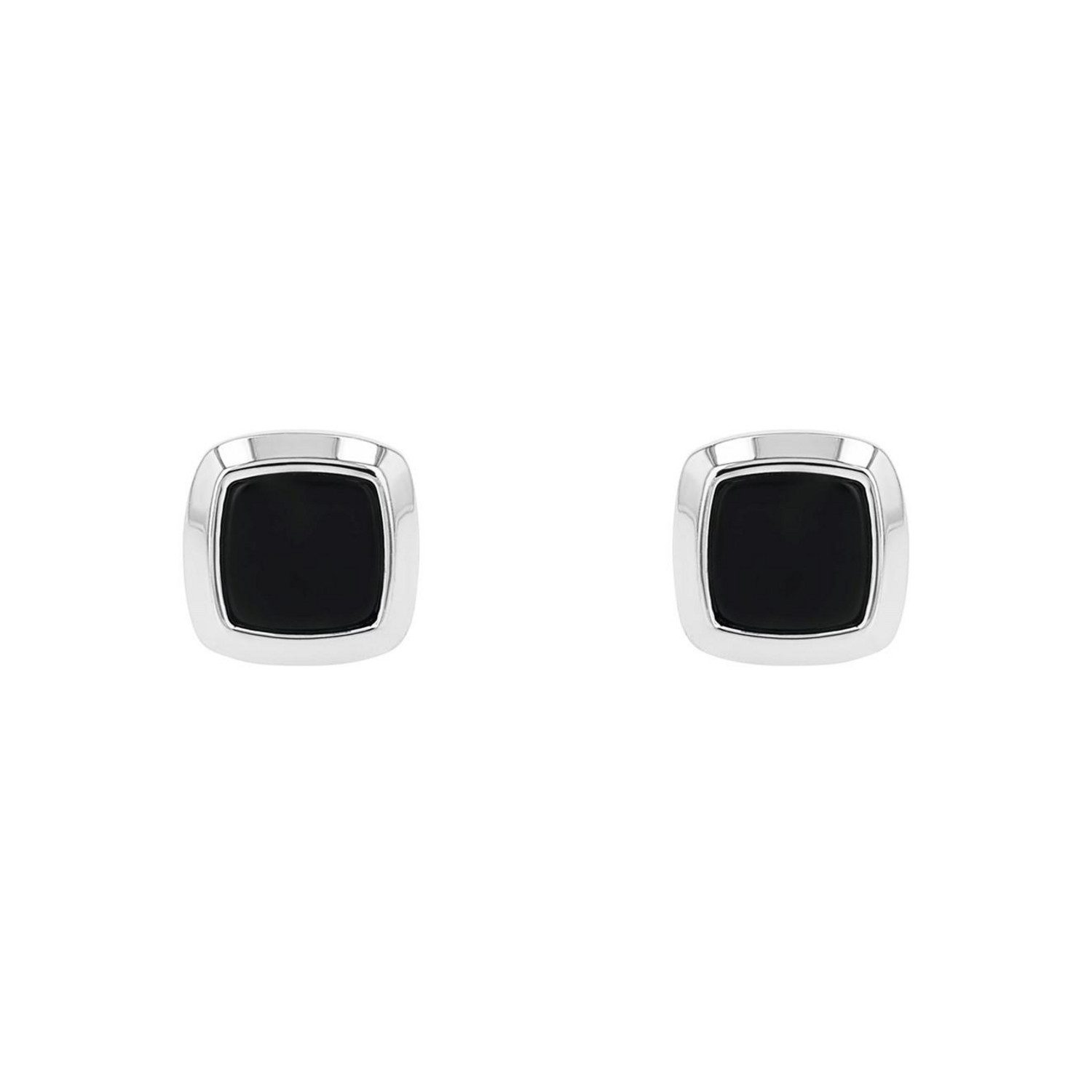 Amor Paar Ohrstecker Quadrat, mit Achat