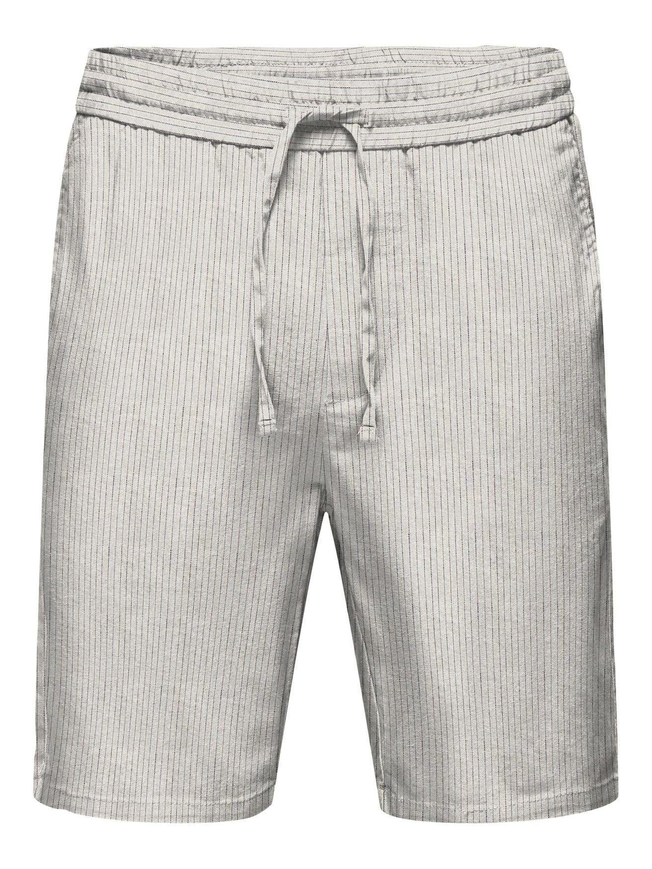 ONLY & SONS Chinoshorts Kurze Chino Shorts ONSLINUS 5055 in Grau | Shorts