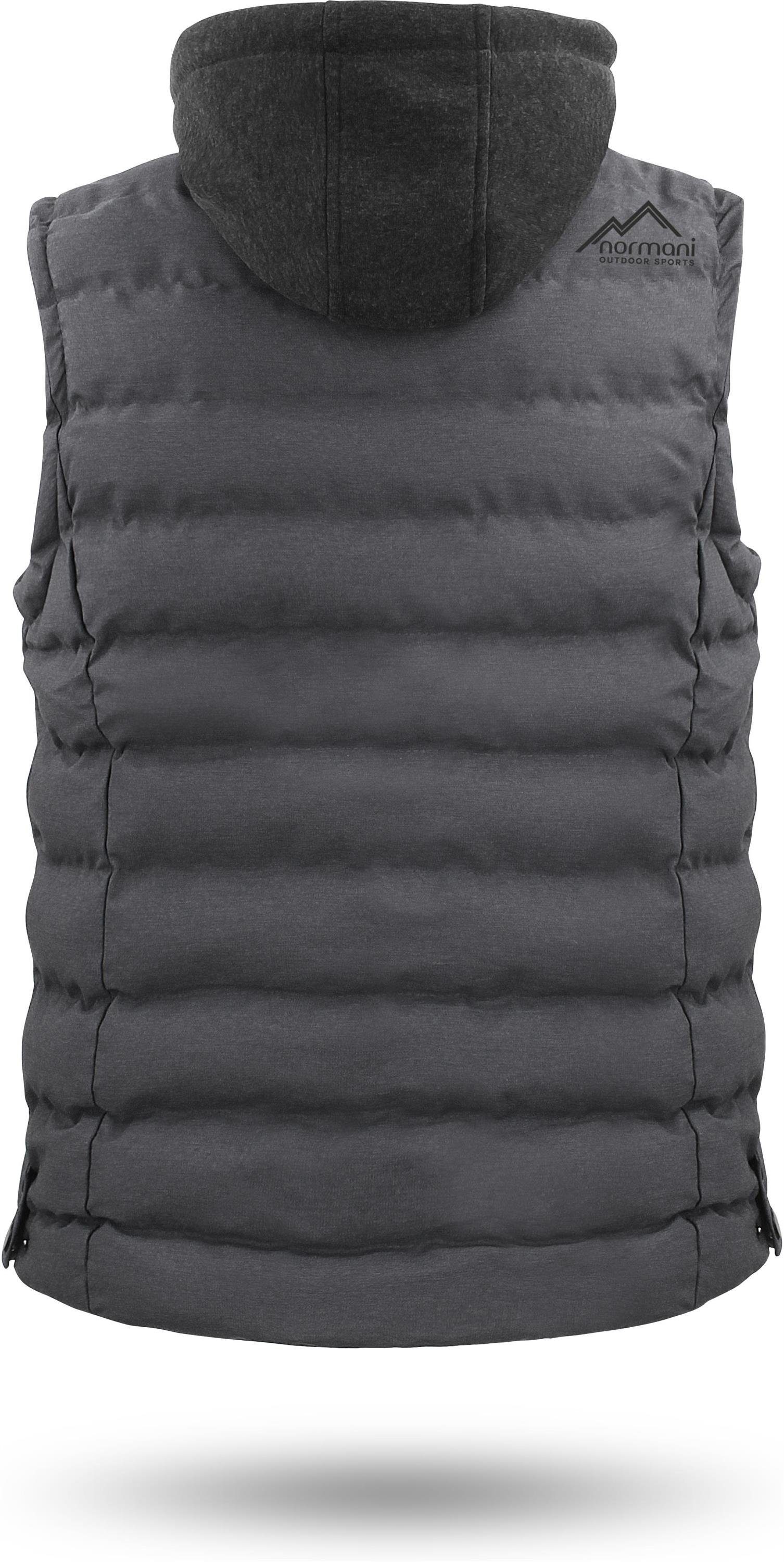 normani Steppweste Herren Winter-Steppweste Nanaimo Wattierte Winterweste - winddichter Bodywarmer Weste mit Kapuze