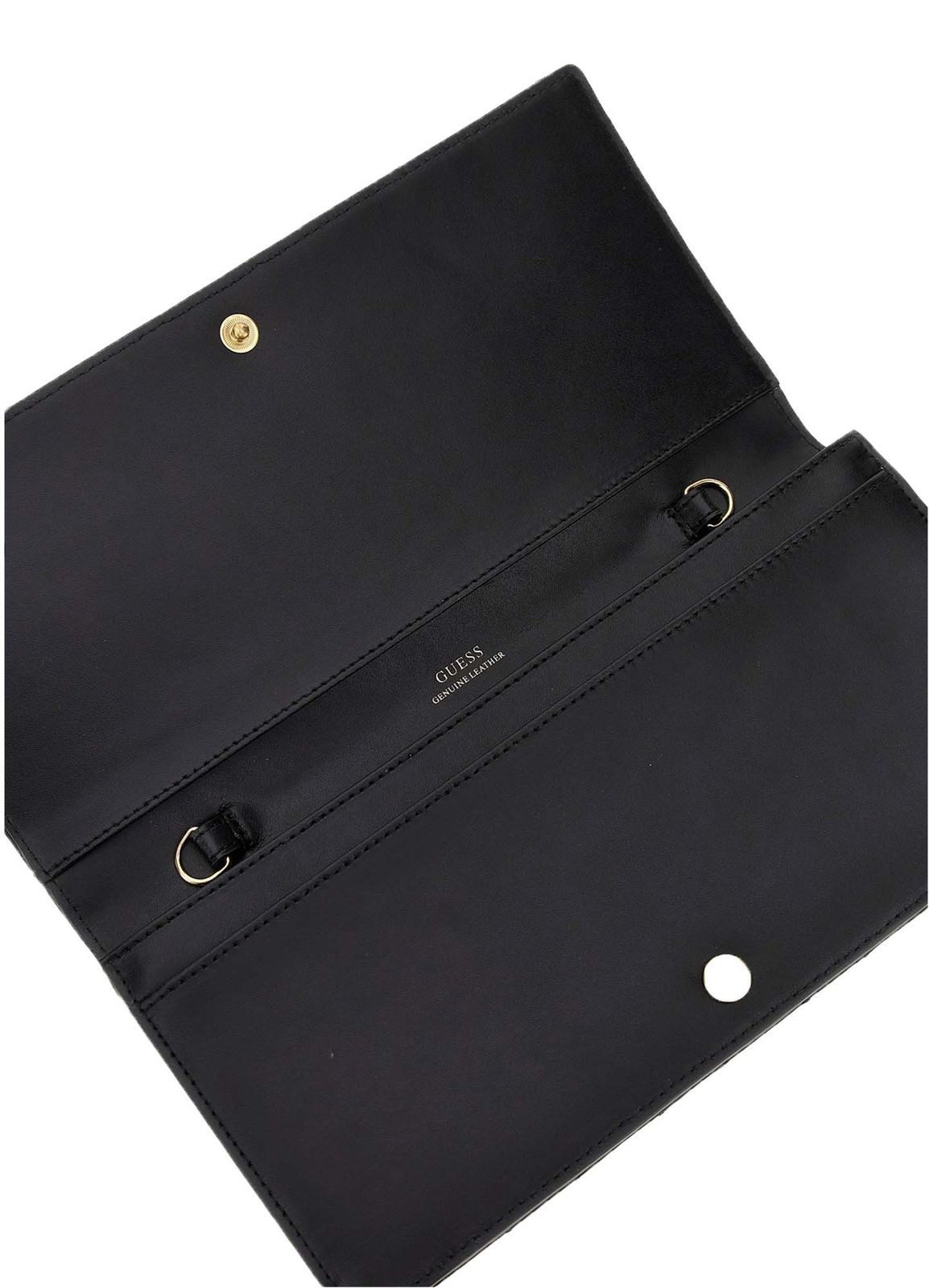 Guess Abendtasche Leather Pouch, aus echtem Leder