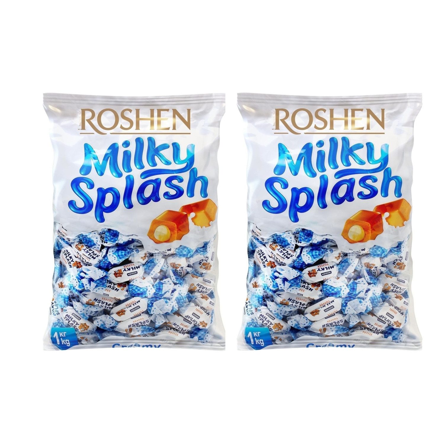 ROSHEN Süßigkeit Milky Splash, 2 x 1000 g