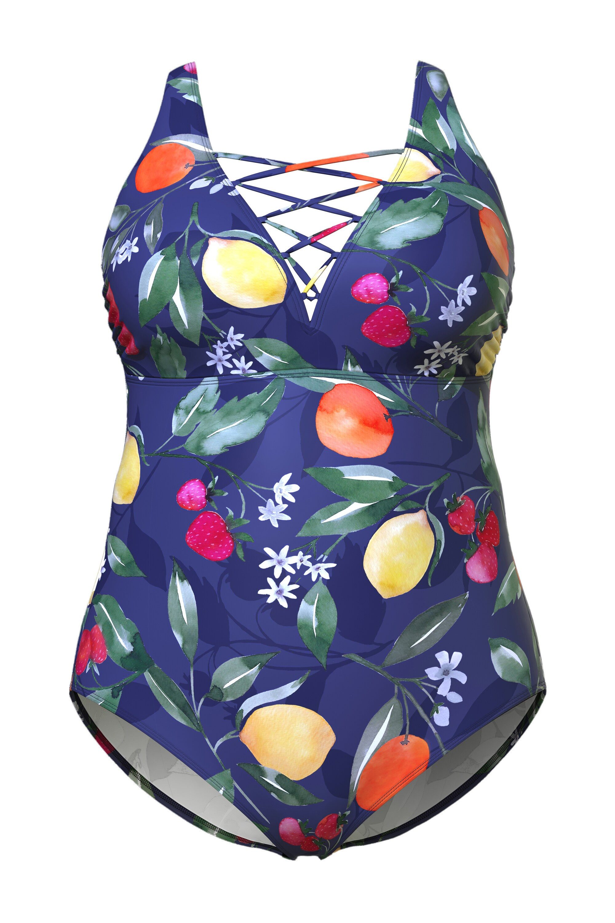 Ulla Popken Badeanzug Badeanzug Früchte Softcups günstig online kaufen