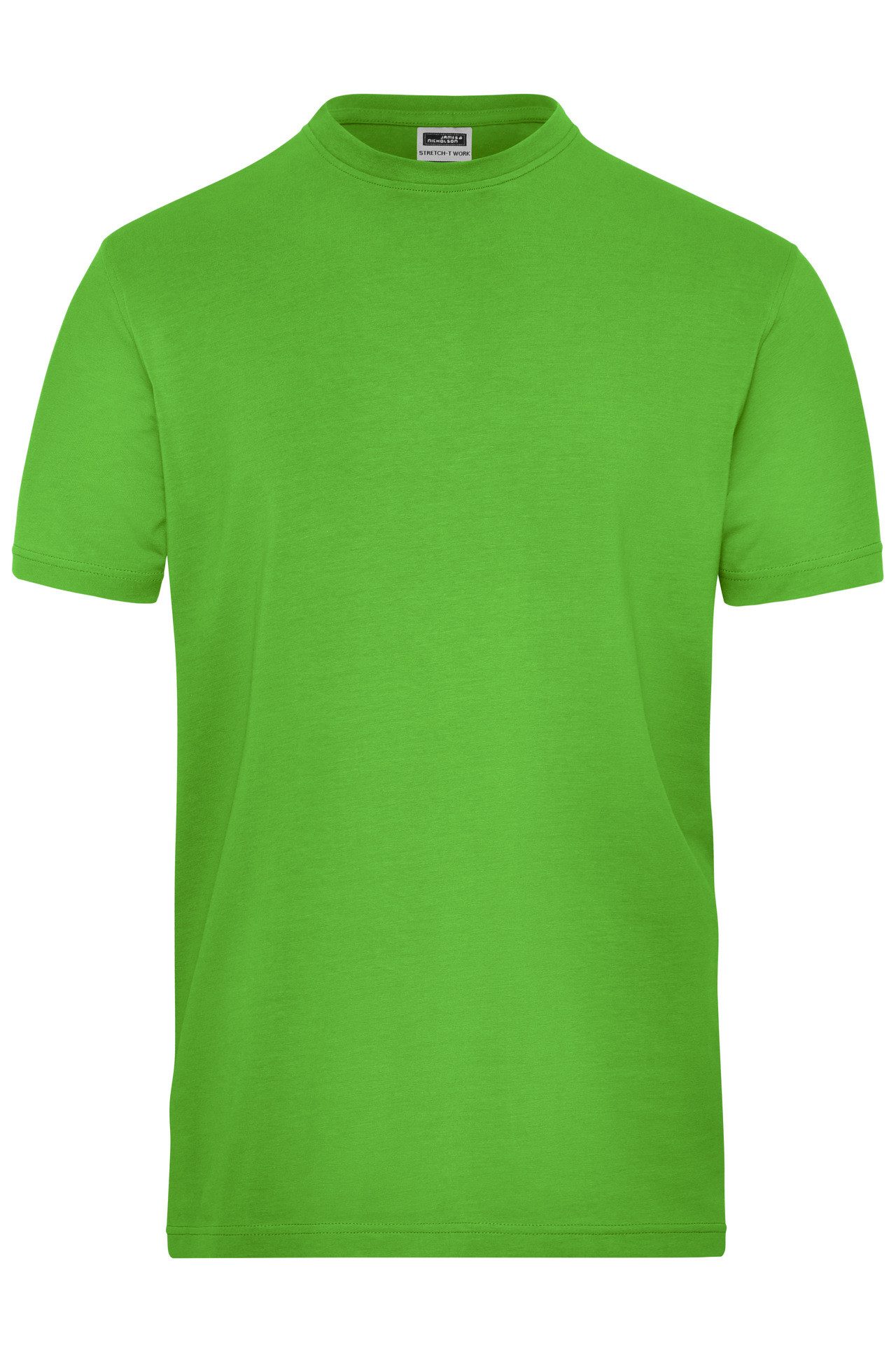 James & Nicholson T-Shirt Doppelpack elastisches Herren T-Shirt Bio Workwear-T Stretch JN1802 (Doppelpack, 2er-Pack) Hochwertige Bio-Baumwolle