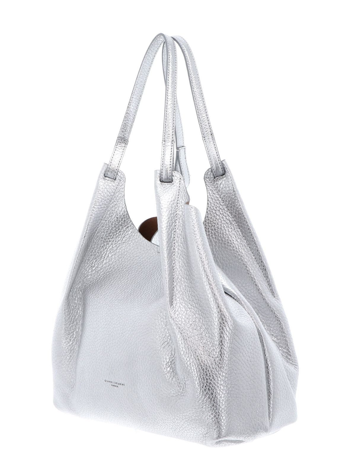 GIANNI CHIARINI Shopper Shopping Bag (Set, 2-tlg), aus echtem Rindsleder