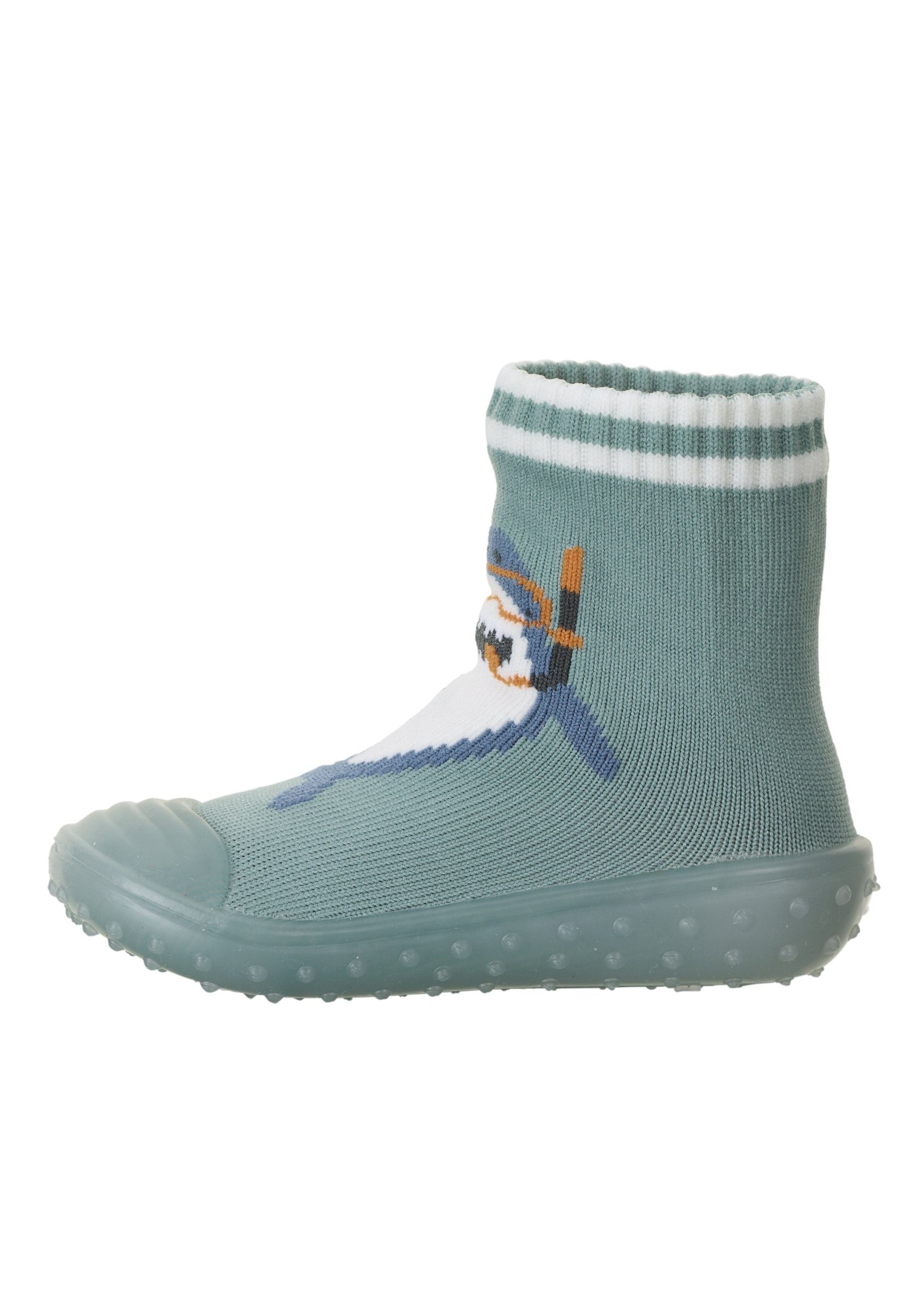 Sterntaler® Basicsocken Adventure-Socks Hai Adventure Socks Hai, rutschfest, elastisch & schnelltrocknend