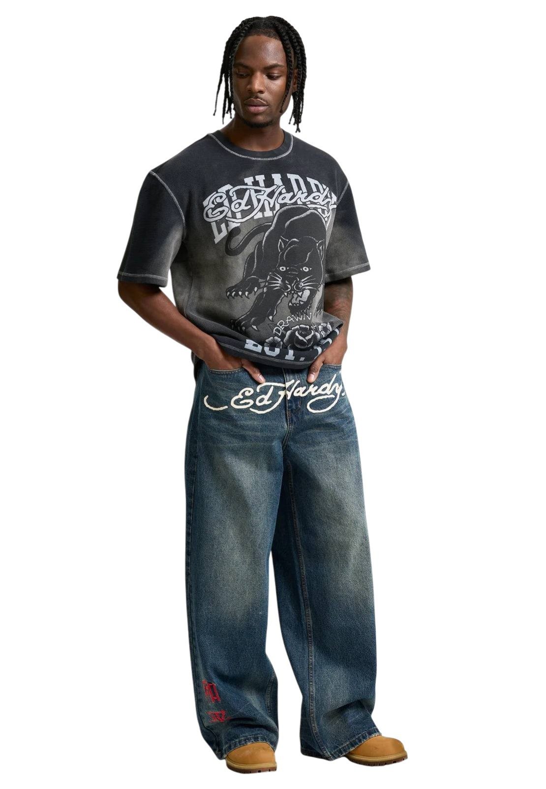 Ed Hardy Relax-fit-Jeans Jeans Ed Hardy Tattoo City Tiger günstig online kaufen