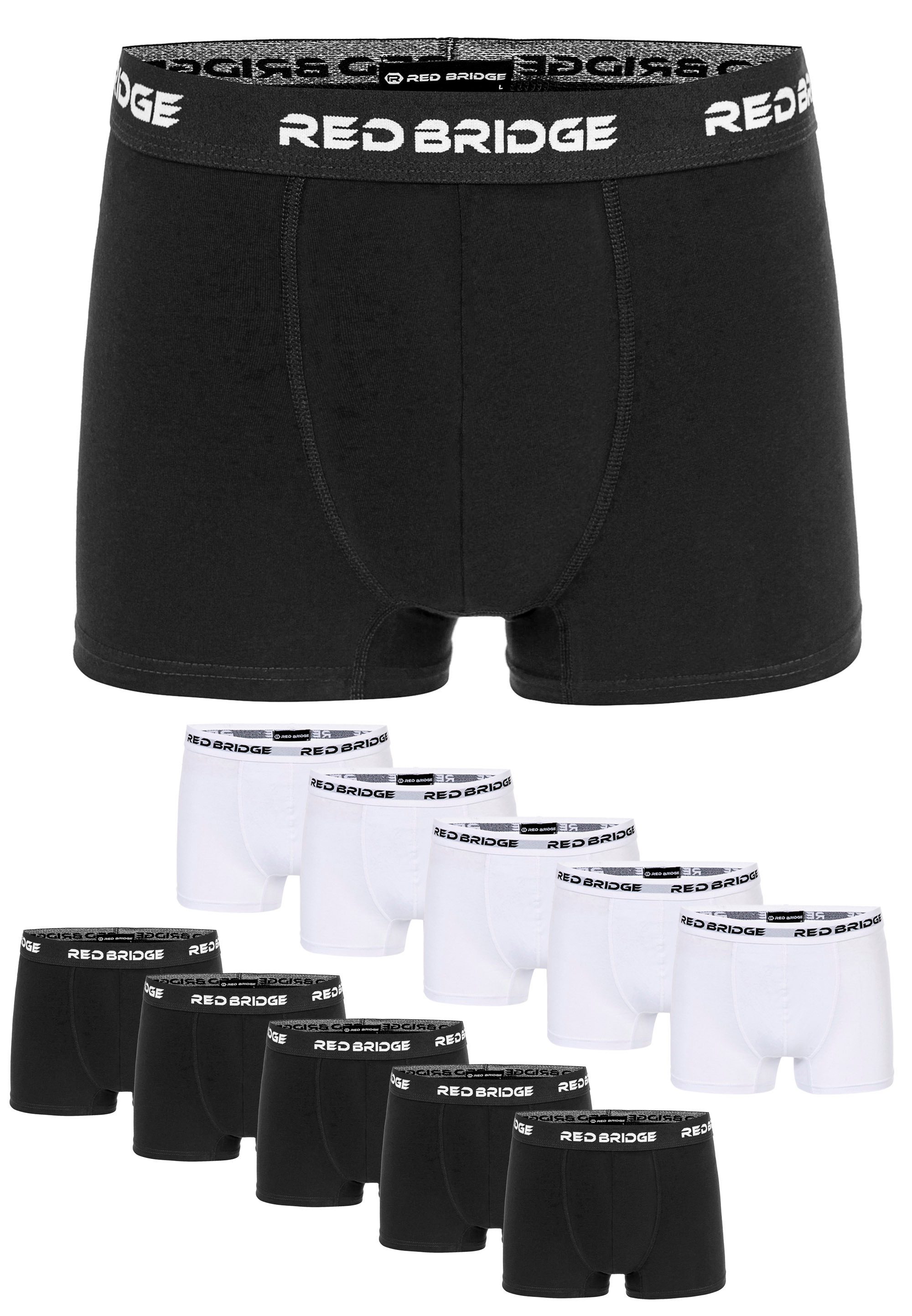 RedBridge Boxershorts 10er-Pack Bequeme Unterwäsche mit günstig online kaufen