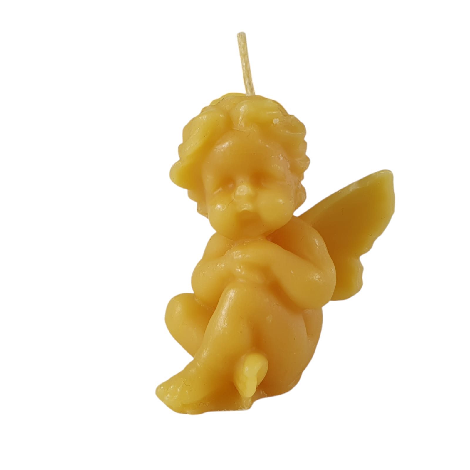 Aspinaworld Bienenwachskerze Engel Kerze 6 cm – Kerze aus Bienenwachs