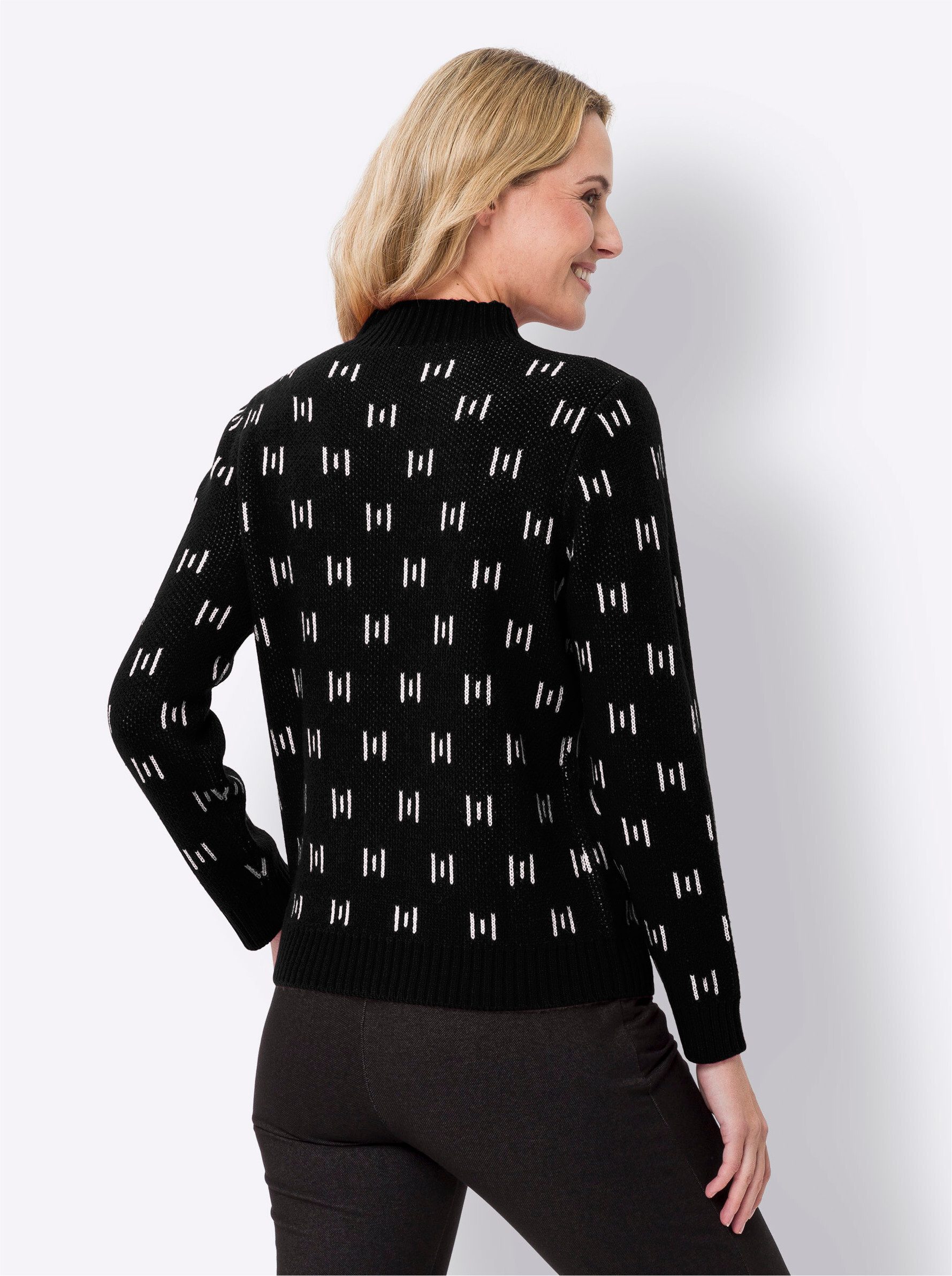 Sieh an! Strickpullover Stehkragenpullover . günstig online kaufen