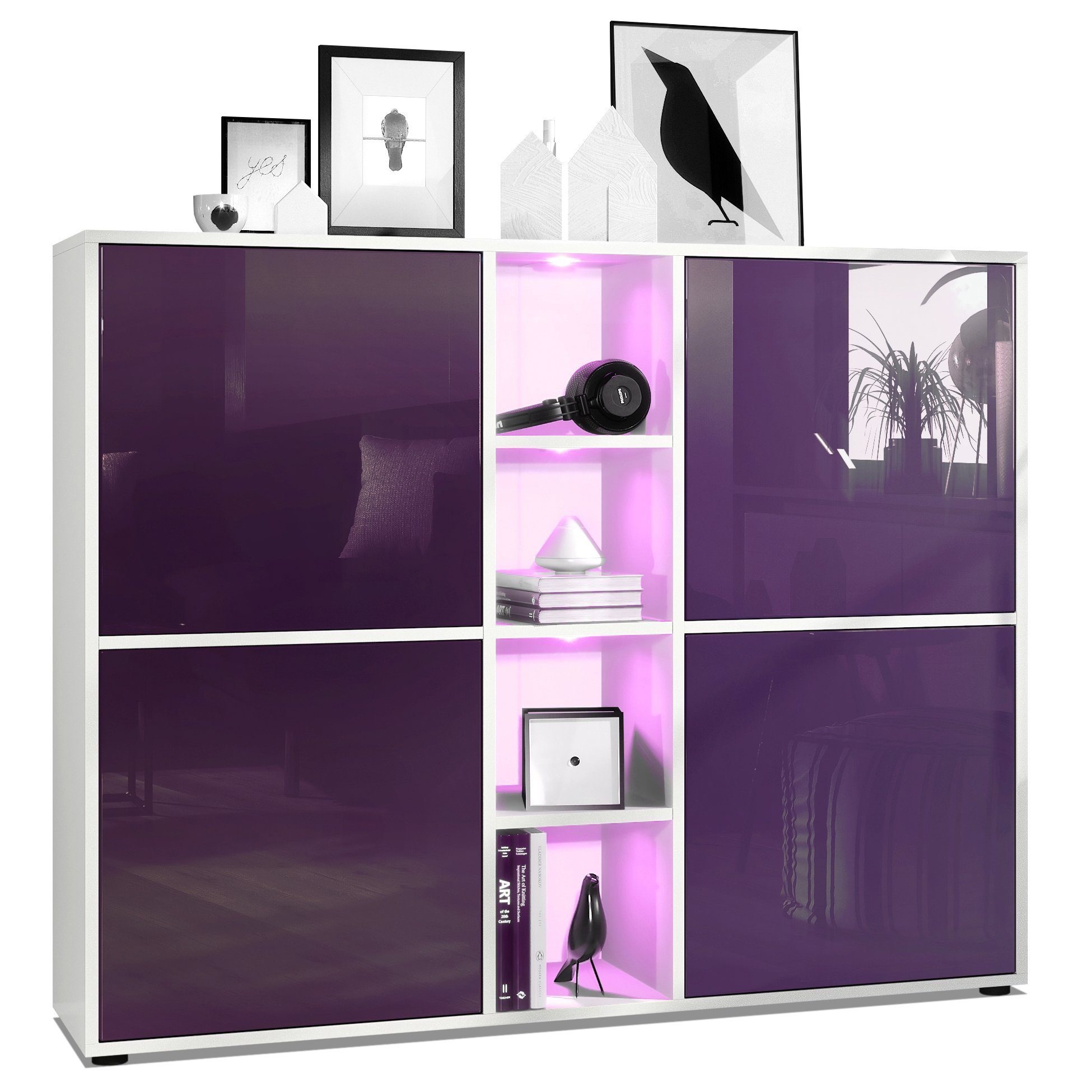 Vladon Highboard Cuba V3 (Highboard, mit günstig online kaufen