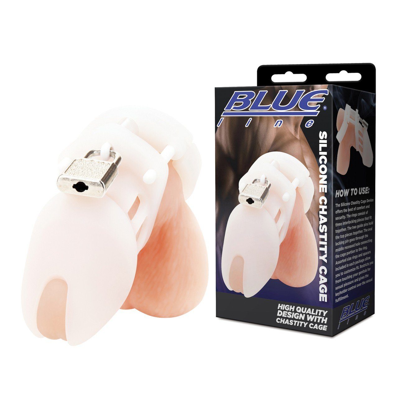 Blue Line Peniskäfig BLUE LINE C&B GEAR Silicone Chastity Cage