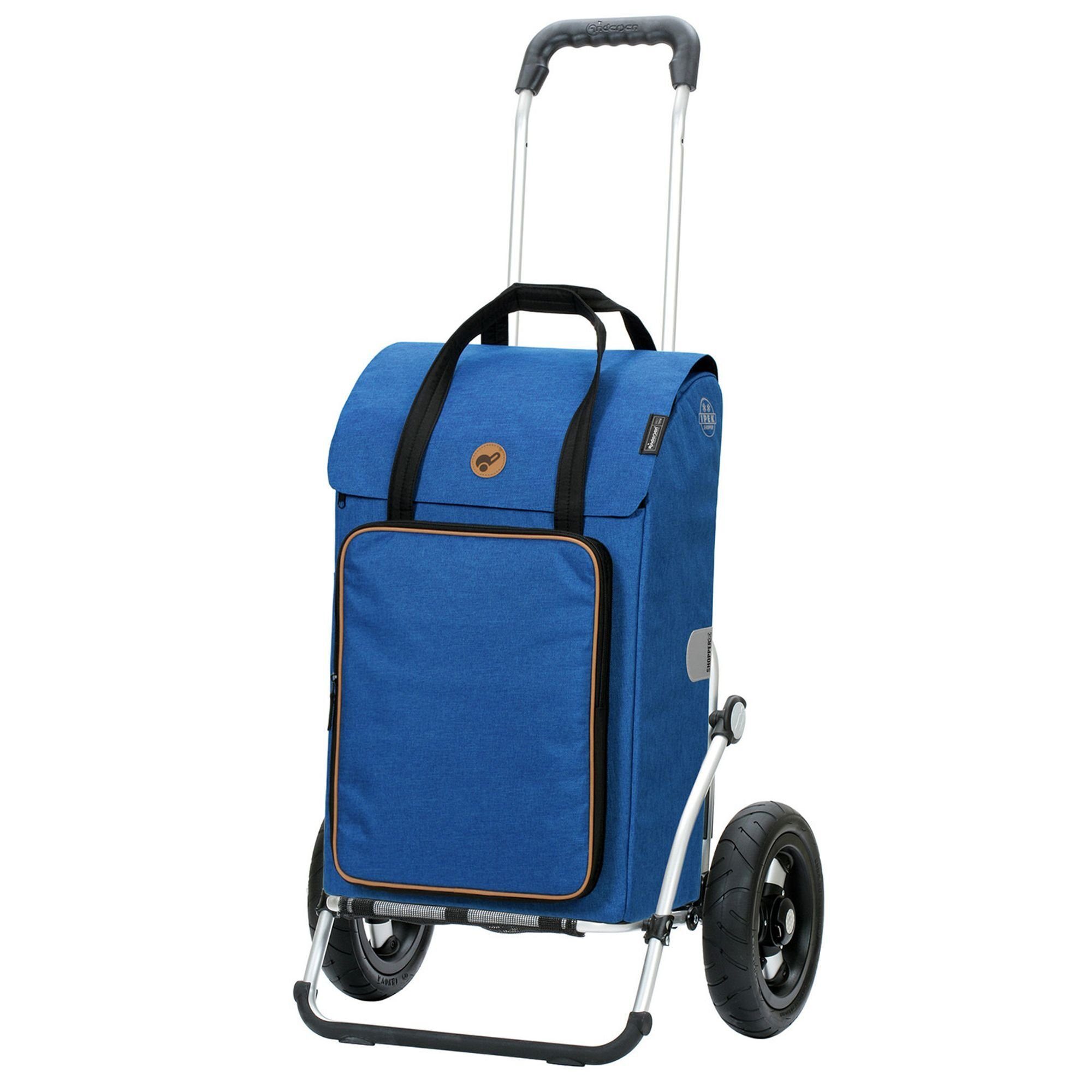 Andersen Einkaufstrolley Royal Shopper, 40 l, Reflektoren, Tragegriff blau