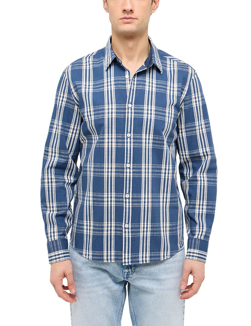 MUSTANG Langarmhemd Herren Style Elmore