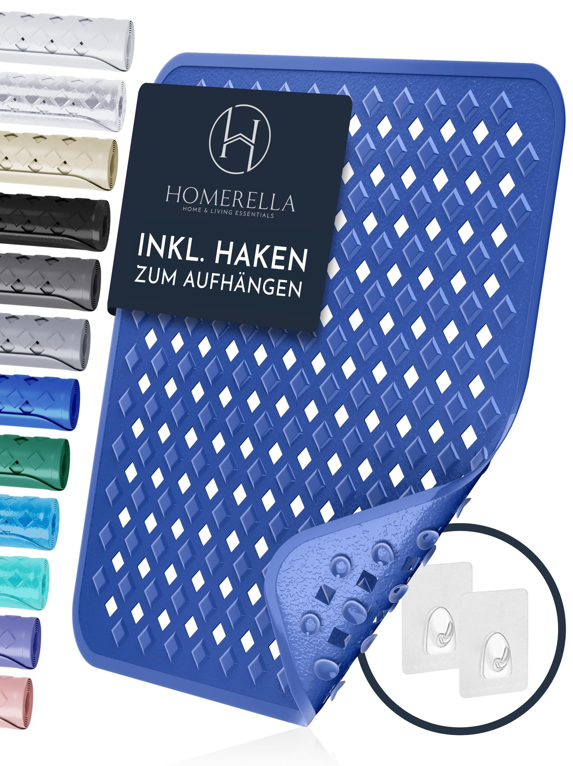 Homerella Duschmatte rutschfest Kinder - 100% BPA frei Inkl. 2 Haken zum Au günstig online kaufen