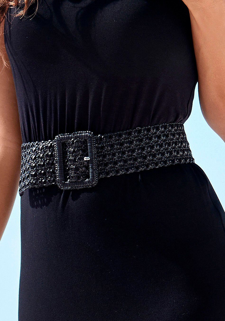 LASCANA Taillengürtel Stretchgürtel in Häkel Optik, Bauchgürtel, Shaping-Ef günstig online kaufen