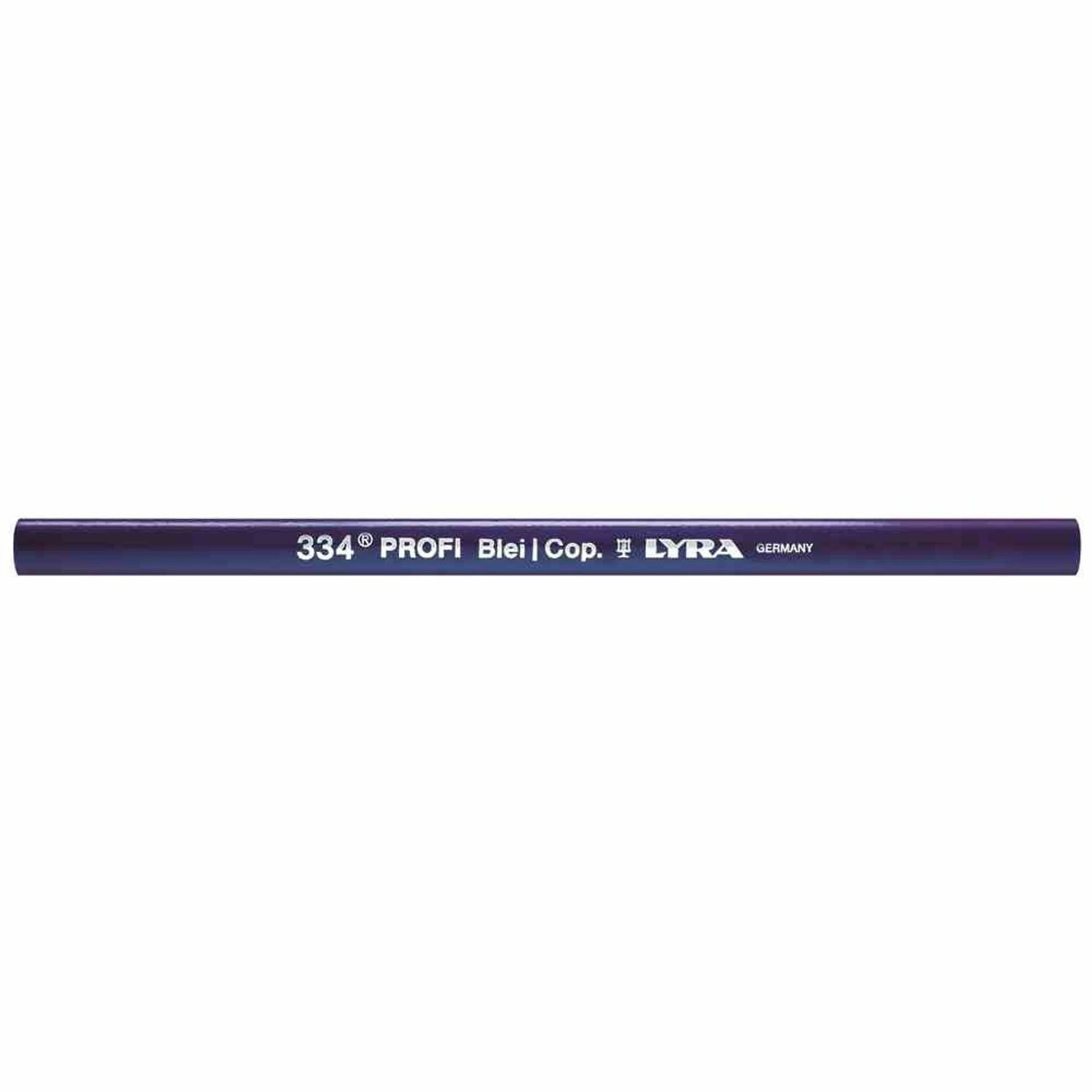 LYRA Bleistift Blei-Kopierstift 24 cm oval, 3/4 blei, 1/4 kopier | Druckbleistifte