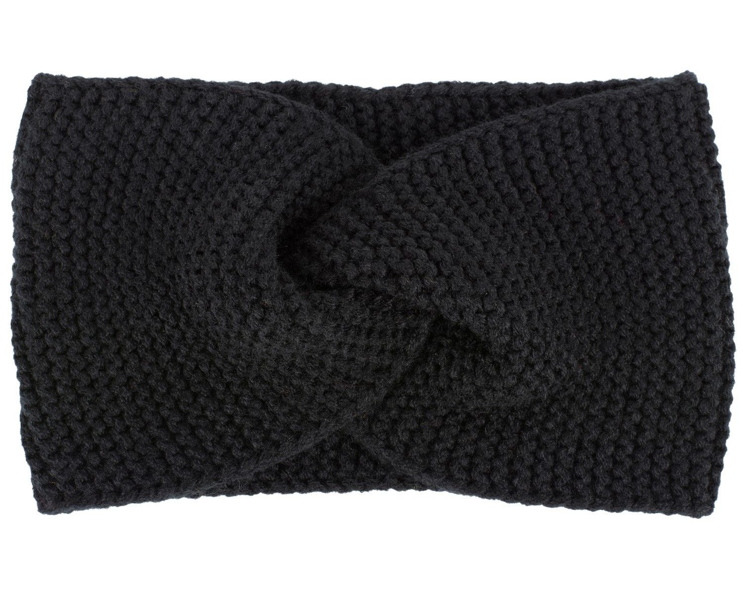 styleBREAKER Stirnband Krausstrick Stirnband Twist Knoten (1-St)