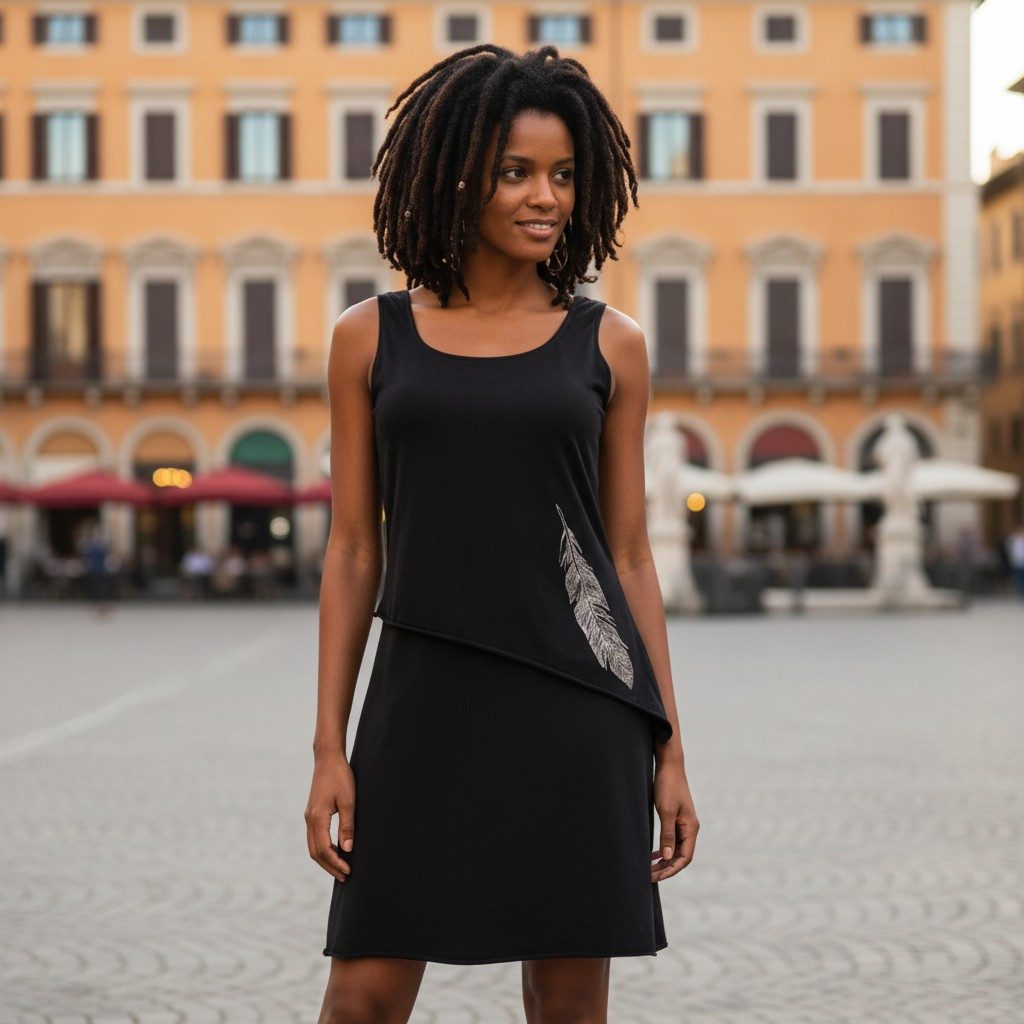 Guru-Shop Midikleid Minikleid aus Bio-Baumwolle im Lagenlook,.. alternative günstig online kaufen
