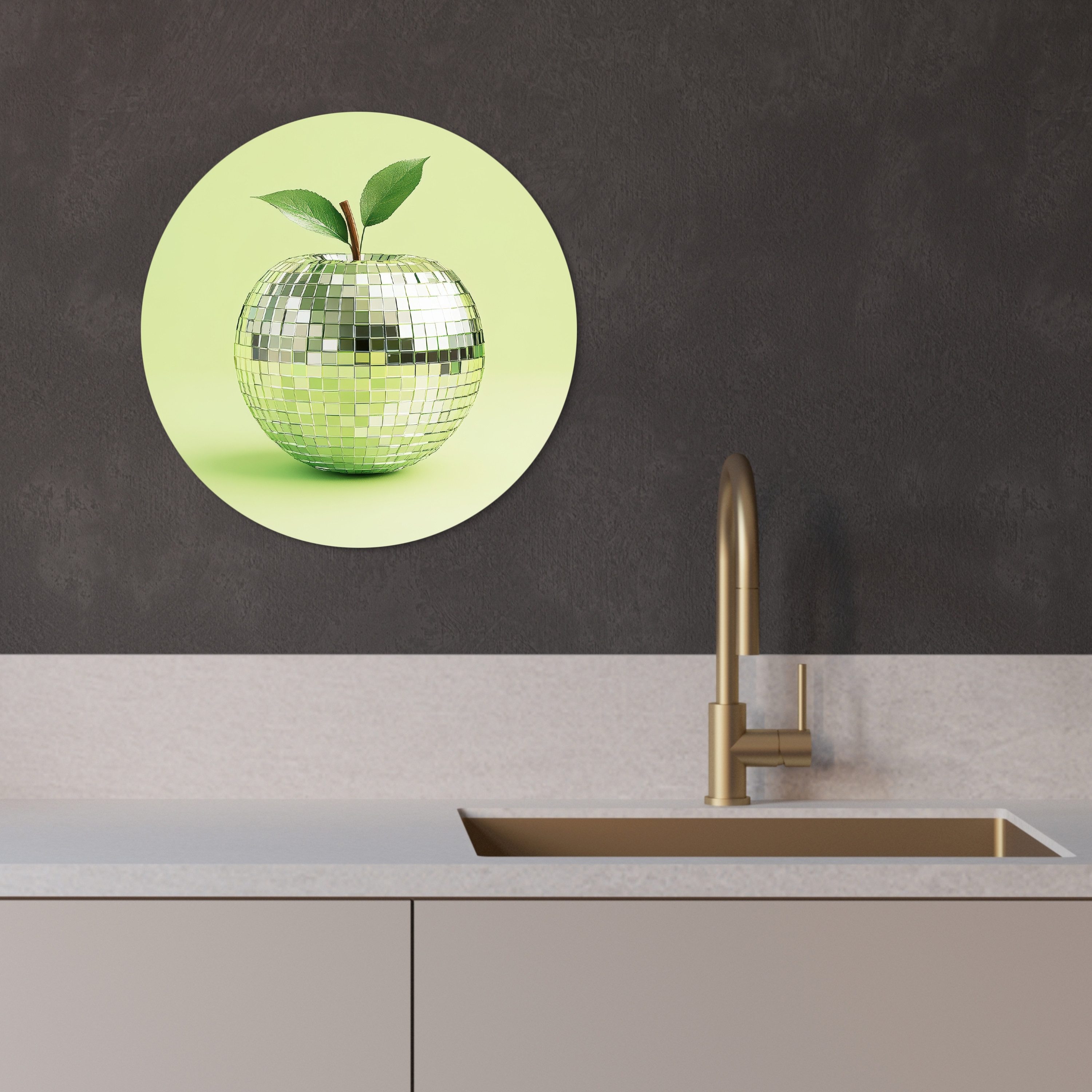 MuchoWow Gemälde Grün - Disco - günstig online kaufen