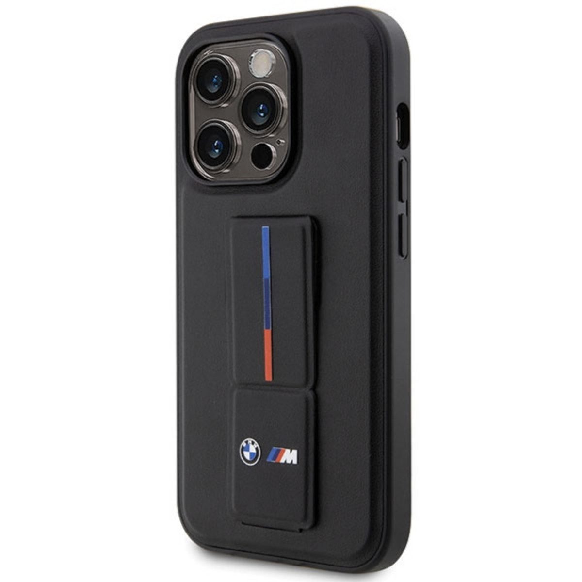 BMW Handyhülle Grip Hot Stamp Kompatibel mit iPhone 14 Pro Max Schwarz 6,7, Kompatibel mit iPhone 14 Pro Max, Grip-Oberfläche