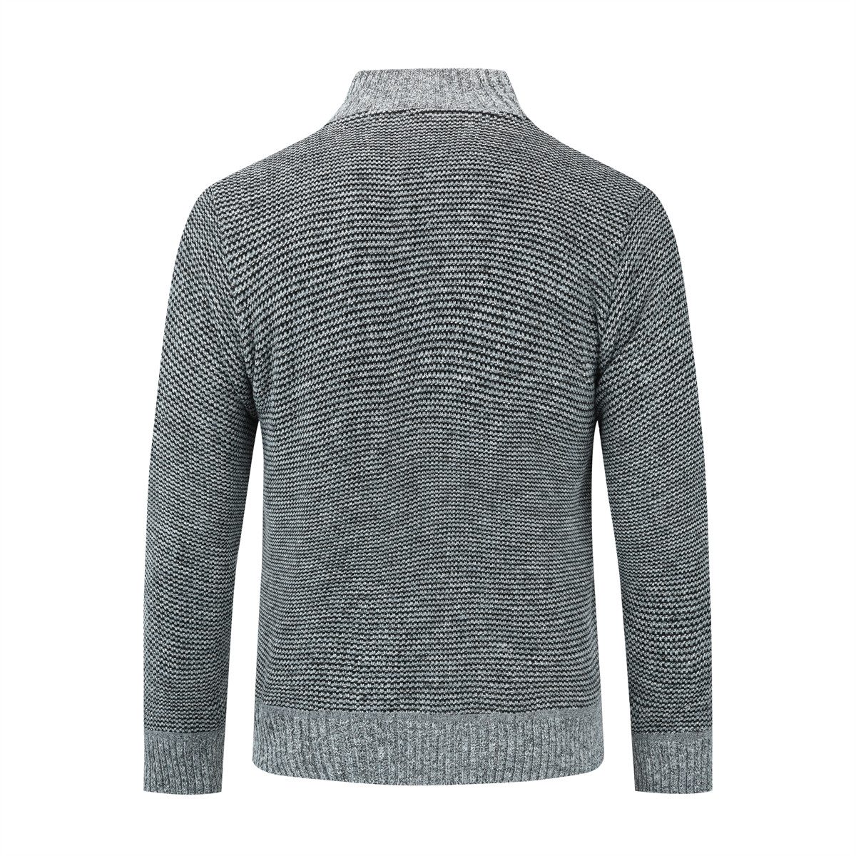 Allthemen Strickjacke Herren Patchwork-Design Cardigan mit Reißverschluss