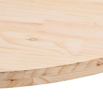 furnicato Tischplatte 60x30x2,5 cm Massivholz Kiefer Oval