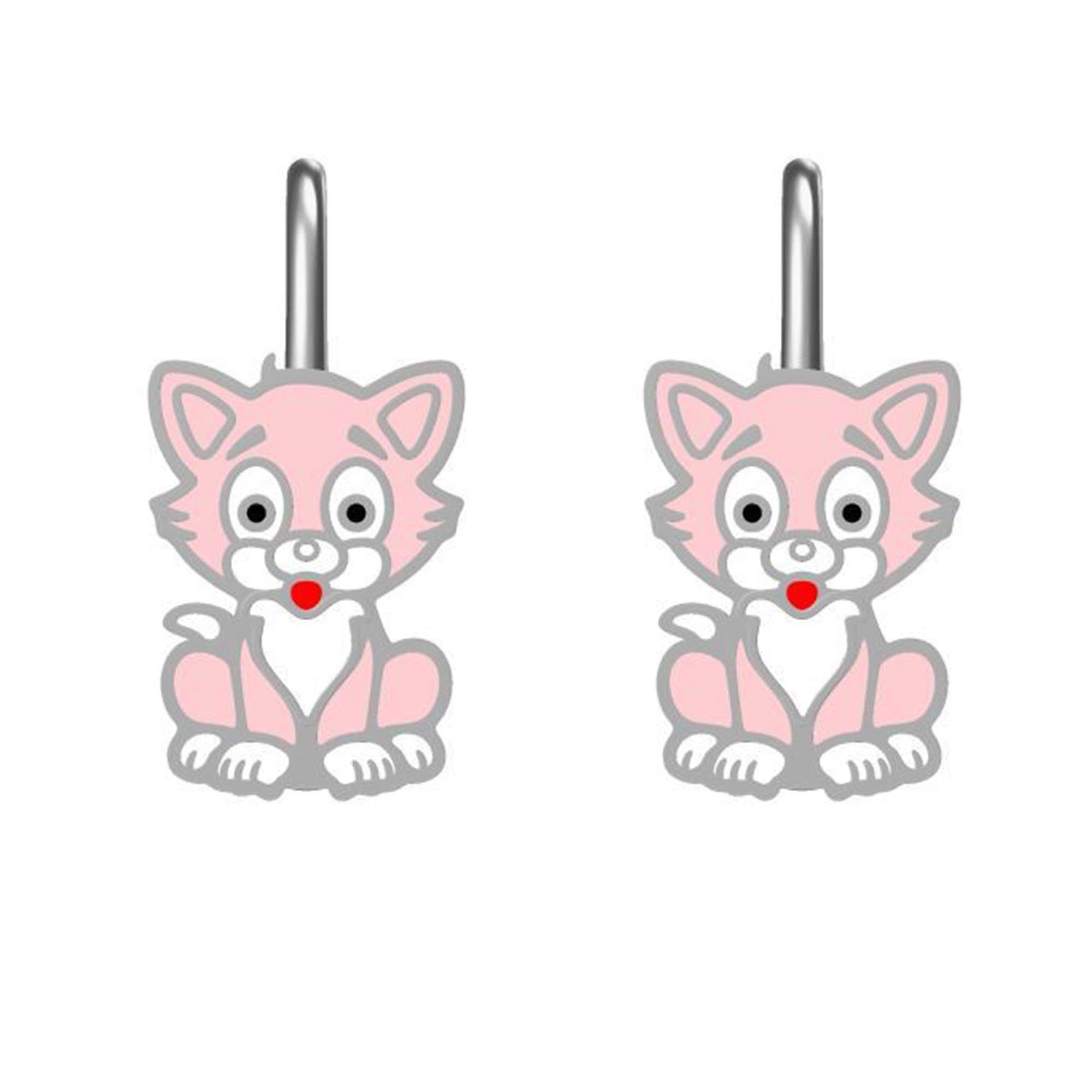 schmuck23 Ohrstecker-Set (Geschenkset, Set aus 2 Paar Ohrringen), Mädchen Kinderschmuck 4 x Silikonverschluß extra