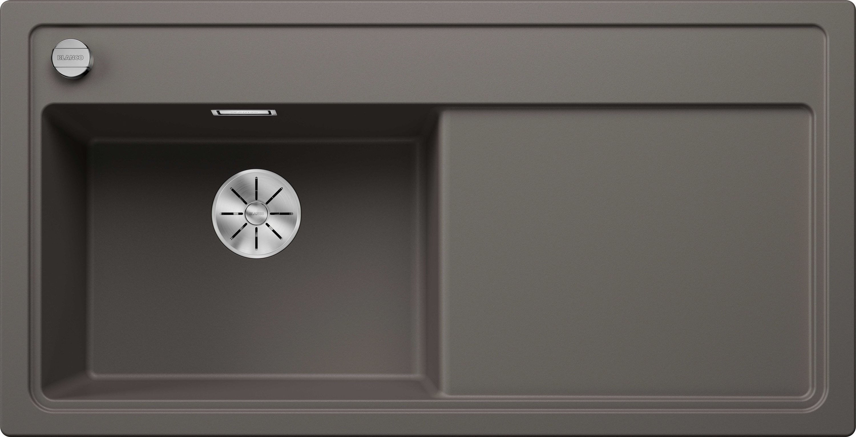 Einbauspüle ZENAR XL 6 S Einbauspüle SILGRANIT vulkangrau ab 60 cm Excenter