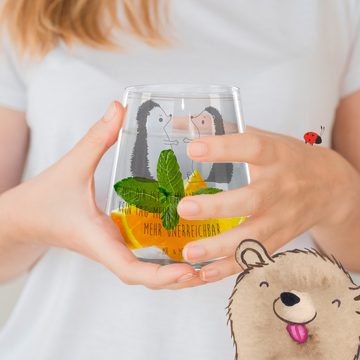 Mr. & Mrs. Panda Cocktailglas Igel Liebe - Transparent - Geschenk, Heiratsantrag, Cocktail Glas, Ja, Premium Glas, Einzigartige Gravur