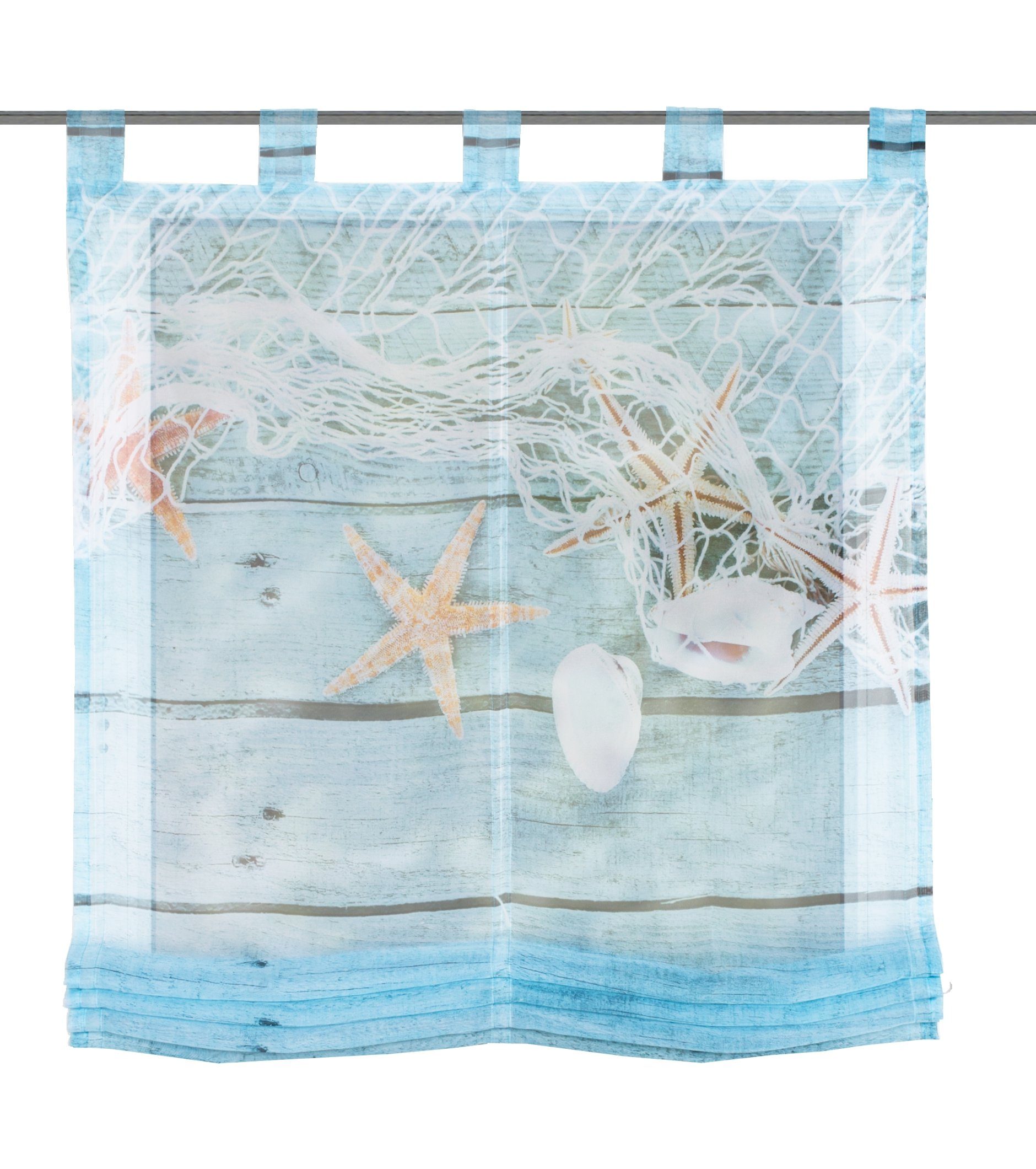 HOME Wohnideen Raffrollo   ¦ blau ¦ Maße (cm): B: 60 H: 140 Gardinen & Roll günstig online kaufen