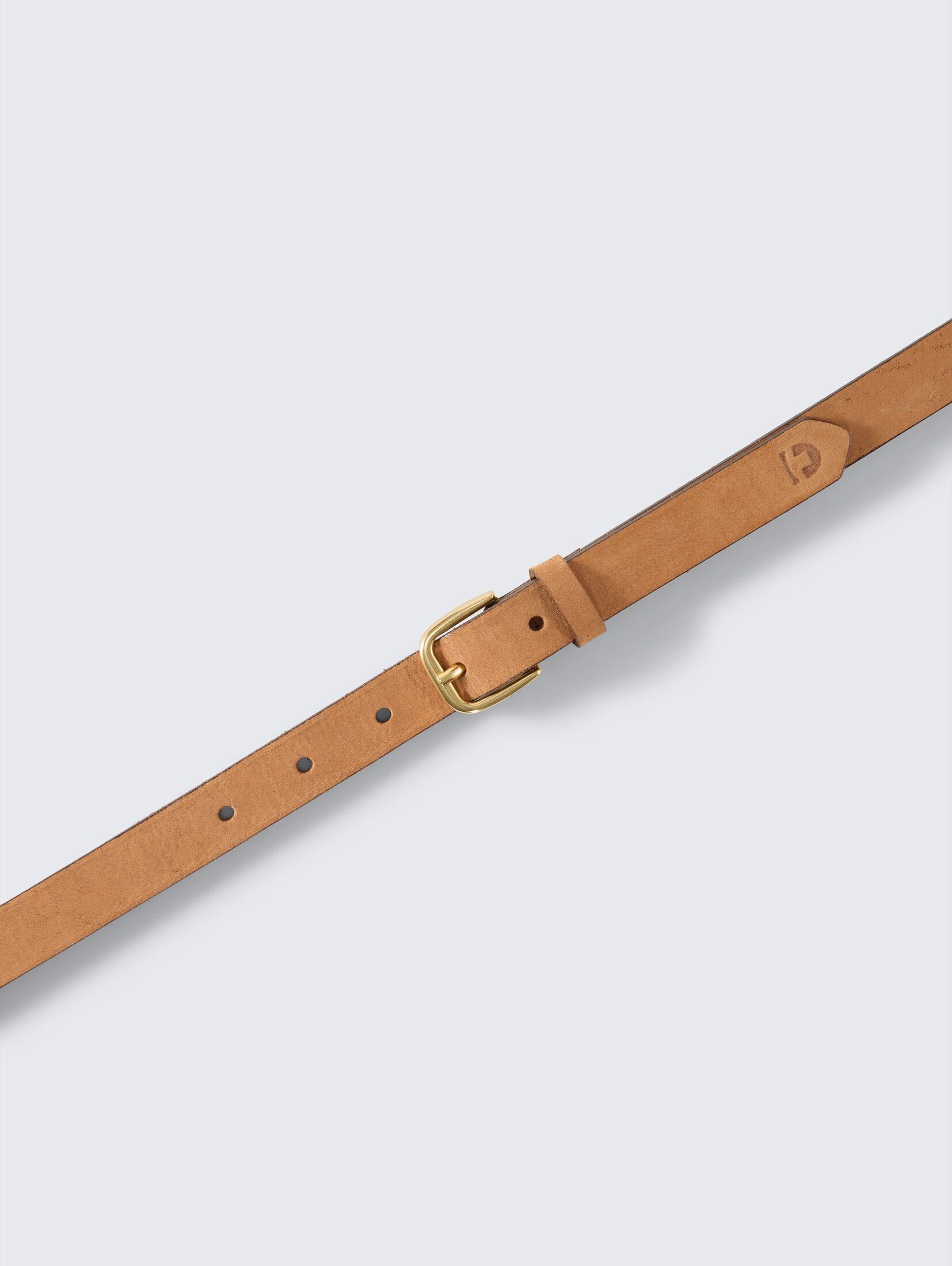 TOM TAILOR Denim Ledergürtel Belts TTMEGHAN schmaler Ledergürtel mit abgerundeter Dornschließe