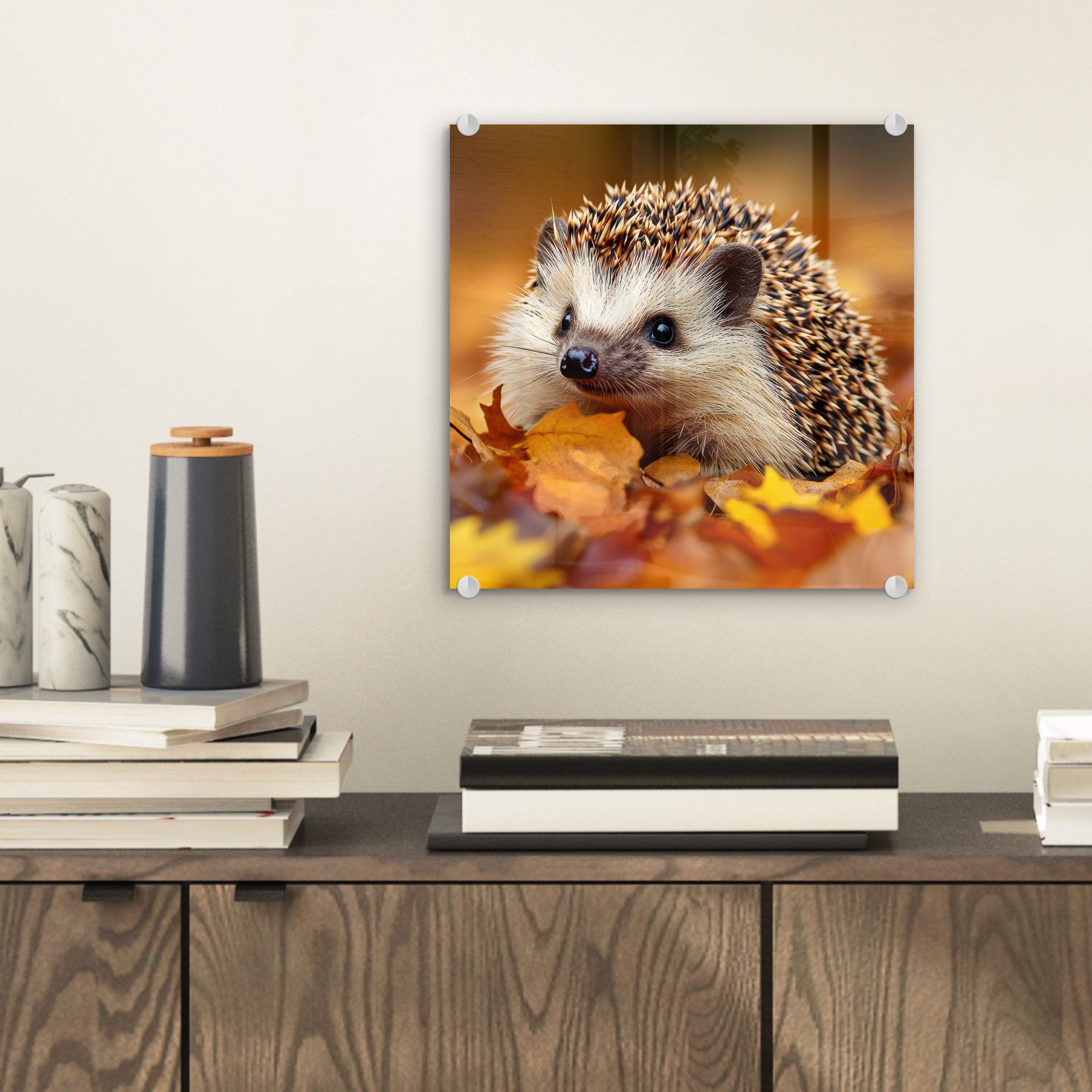 MuchoWow Acrylglasbild Igel - Wald - günstig online kaufen