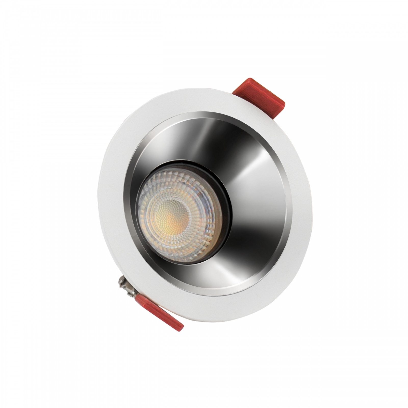 spectrum LED LED Einbaustrahler GU10 Einbaustrahler Downlight IP20 max.10W schwenkbar blendfrei weiß, schwenkbar, blendfrei