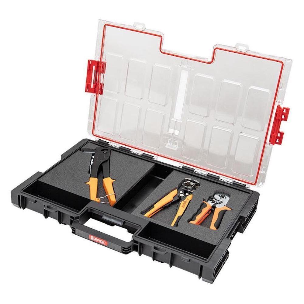 Qbrick® System Organizer-Kasten Organizer One PROREGAL® mit Werkzeugbox Schaumstoffeinlage L