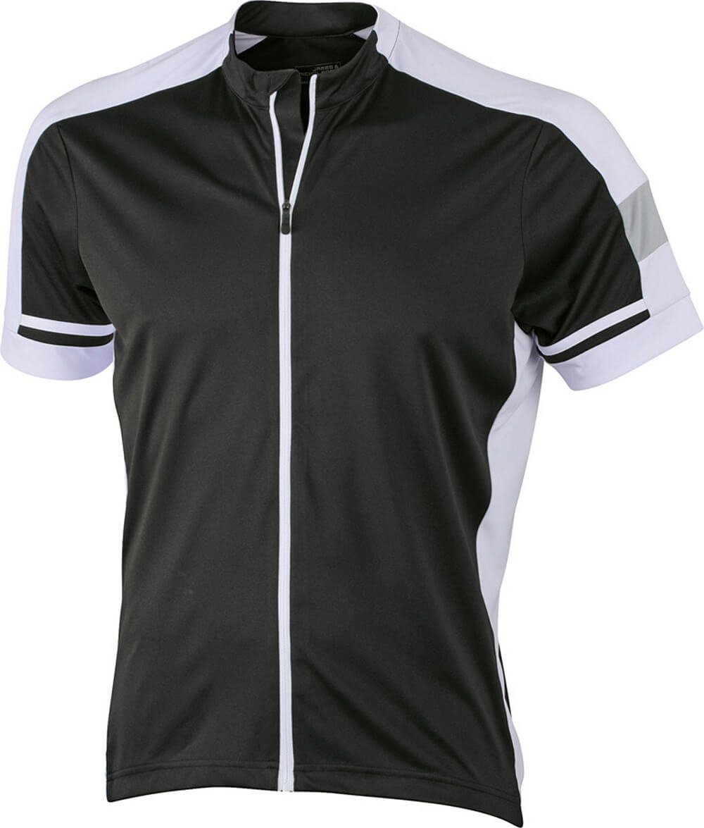 Daiber Radtrikot James & Nicholson JN 454 Herren Rad Shirt mit Zip
