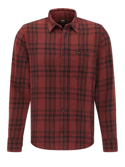 Lee® Langarmhemd Regular Fit Kariert - Leesure Shirt Fired Brick
