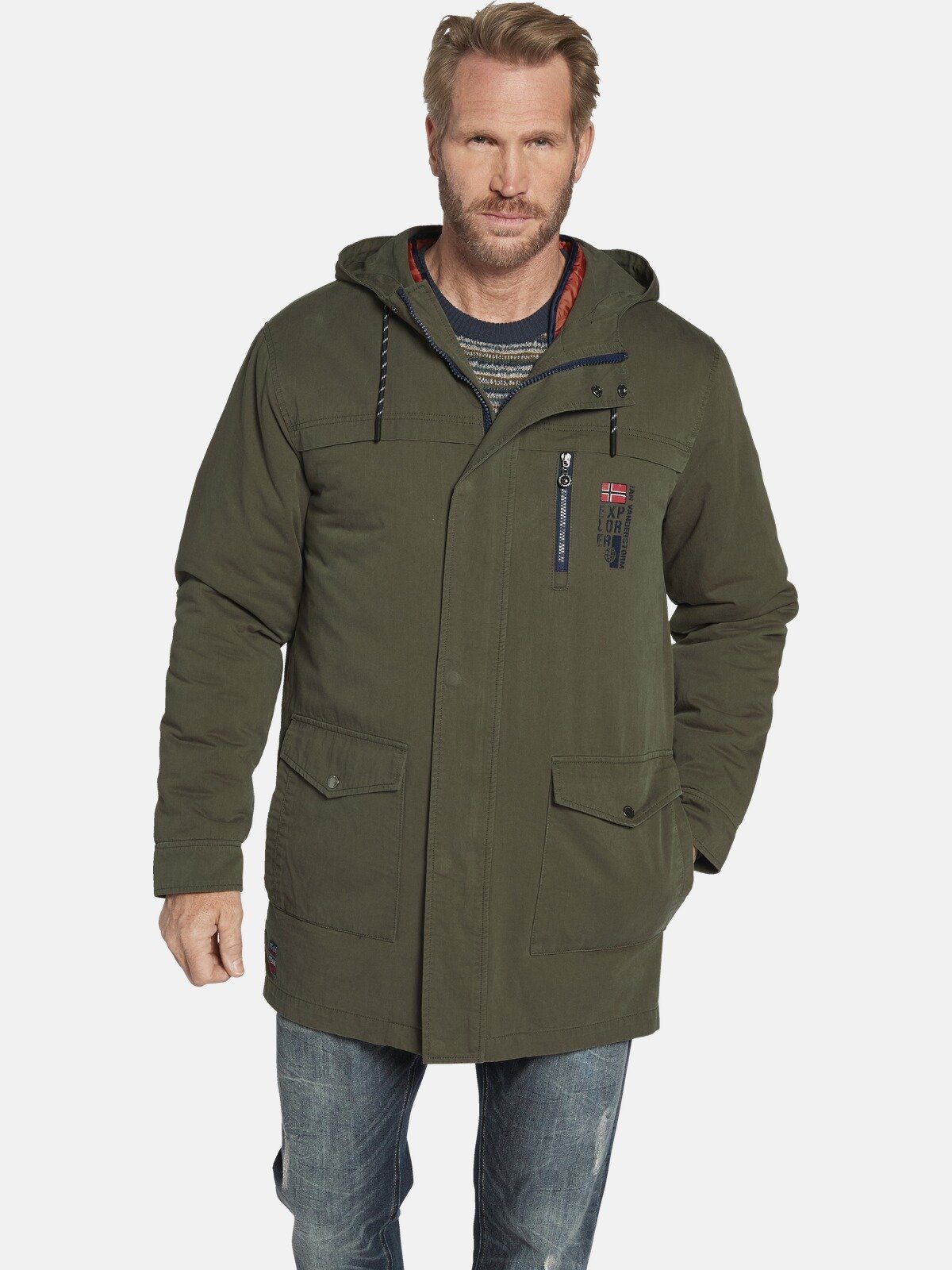 Jan Vanderstorm Outdoorjacke BORGAR im Parka-Style