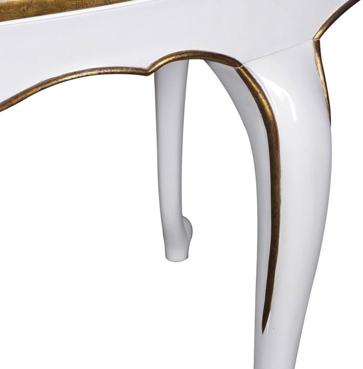 Ovaler 78 Casa x Küchentisch - cm - / Esstisch Weiß Luxus Padrino Barock Gold Esstisch Mahagoni Luxus Möbel x Barock H. Qualität - 207 Esszimmer 114